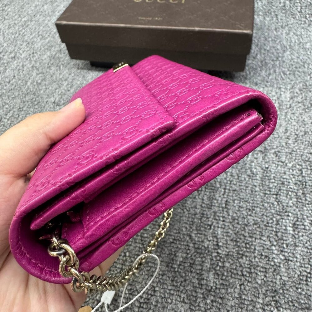 Gucci Leather Wallet on Chain 268-080625 - Picture 5 of 12